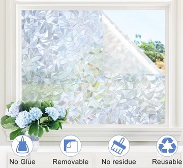 ДЕКОРАТИВНАЯ ВИТРАЖНАЯ ПЛЕНКА ЗАЩИЩАЮЩАЯ ПРИВАТНОСТЬ 60*200см