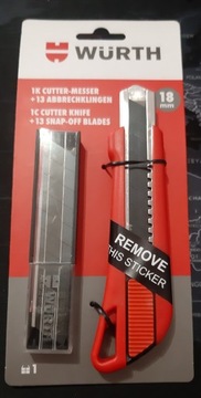 Набор из ножа и 13 лезвий Wurth.
