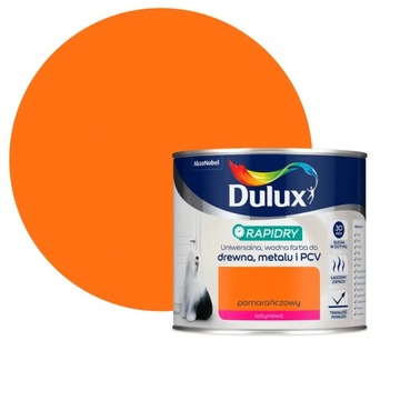 DULUX RAPIDRY FARBA UNIWERSALNA Pomarańczowy 0,4L DREWNO METAL PCV