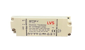 TRANSFORMATOR ELEKTRONICZNY DO HALOGENÓW 70W 12V