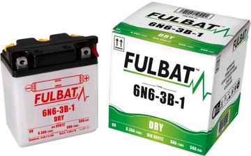 Akumulator Fulbat 6N6-3B-1 DRY 6V 6.3Ah 50A