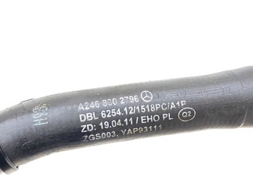 MERCEDES B CLASA W246 1.8 TRUBKA PŘÍVOD VODY