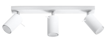 LAMPA SUFITOWA PLAFON RING 3 BIAŁY SOLLUX