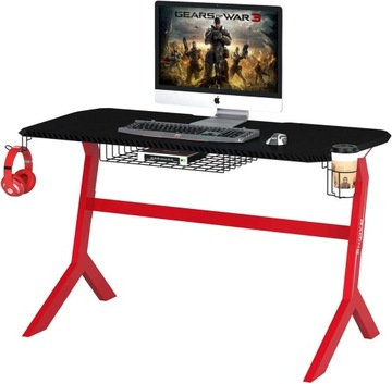 BIURKO Ergonomiczne GAMINGOWE KOMPUTEROWE Carbon Piranha