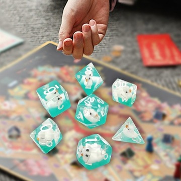 7 шт., набор многогранных кубиков, коллекционные предметы для игры