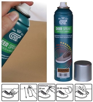 FARBA PASTA RENOWATOR SPRAY DO ZAMSZU NUBUKU BUTÓW