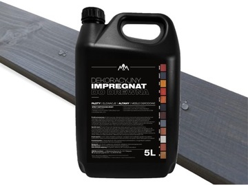 IMPREGNAT farba do drewna SZARY 5l Z WOSKAMI