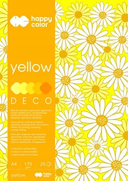 HAPPY COLOR KOLOROWY BLOK OZDOBNY NA PLAKAT ARKUSZ