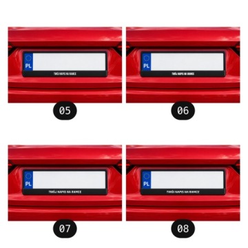 Valstybinių numerių rėmelis su atspaudu – nuotrauka 8