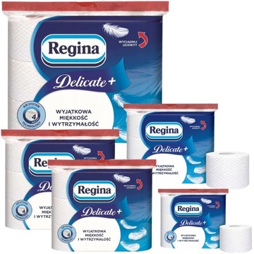 Papier Toaletowy Regina DELICATE poduszeczki powietrzne 4W miękki 9 rolek