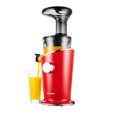 Соковыжималка Hurom H100S красная, медленная.