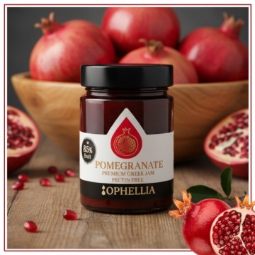 ГРАНАТОВЫЙ ДЖЕМ 230Г 85% В БАНКЕ OPHELLIA ВКУС ГРЕЧЕСКИХ ТРАДИЦИЙ