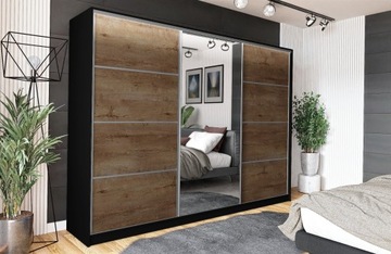 Pojemna szafa z szufladami VIP 270 cm dąb lefkas