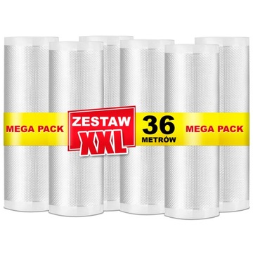 Folia próżniowa w rękawie moletowana 25cm 36M XXL