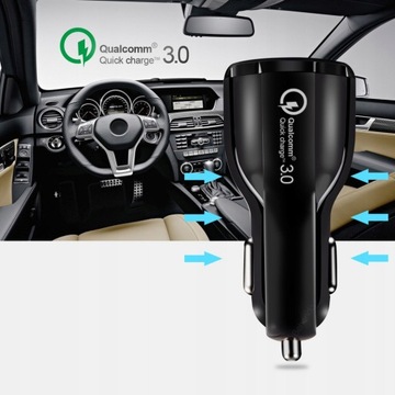 АВТОМОБИЛЬНОЕ ЗАРЯДНОЕ УСТРОЙСТВО QUICK CHARGE 3.0 БЫДГОЩ