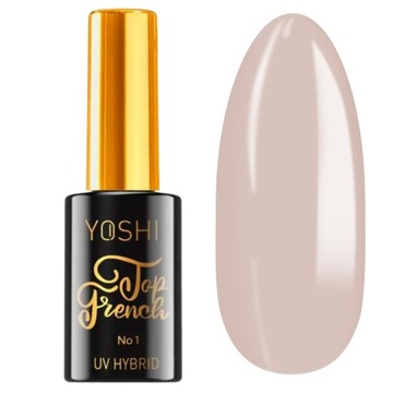 YOSHI TOP FRENCH 01 PÓŁTRANSPARENTNY NUDE - 10ML