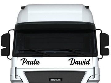 Наклейка на окно грузовика Надпись: НАЗВАНИЕ ЗАКАЗА ГОРОД *50см *Цвета