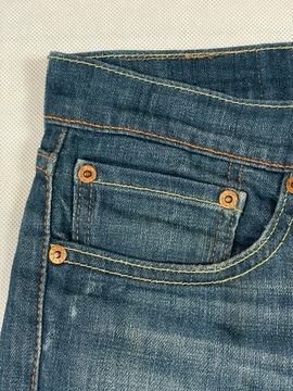 Levis Spodnie Jeansy Męskie Unikat Klasyk Logo 511 W32 L32