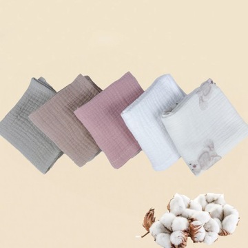 Подгузники Plumeri Muslin, набор из 10 цветов, 30х30 см.