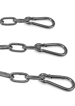 Цепь из нержавеющей стали 410 см для подвешивания решеток над костром барбекю.