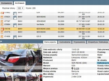 BMW E60 PANEL ZAPALOVAČE ZADNÍ EVROPA