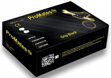 Rękawice nitryl Grip Black warsztatowe MECHANIKA MOTO ProMates M 100