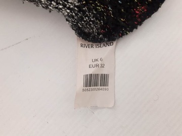 RIVER ISLAND luźny SWETEREK w paski MODNY _ 32