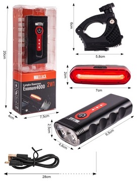 ВЕЛОСИПЕДНЫЙ ФОНАР ДЛЯ ВЕЛОСИПЕДА USB-КАБЕЛЬ 360 ГРАДУСОВ ПЕРЕДНИЙ ЗАДНИЙ СВЕТОДИОДНЫЙ ПЕРЕДНИЙ ЗАРЯЖАЕМЫЙ