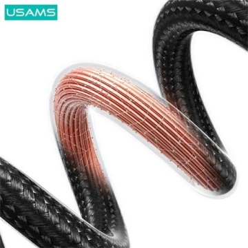 USAMS USB-C — кабель Lightning 30 Вт, 0,25 м, сталь для быстрой зарядки