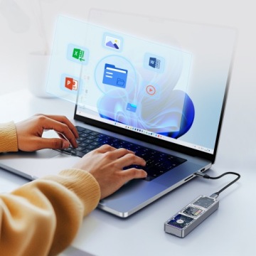 Fanxiang MD86 M2 NVMe SATA SSD Adapter Case 2W1 USB 3.2 Type C 10Gbs