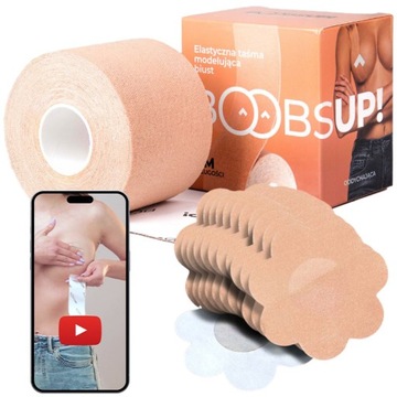 BOOBSUP ORYGINALNA TAŚMA DO PODNOSZENIA BIUSTU PIERSI PODTRZYMUJĄCA BIUST