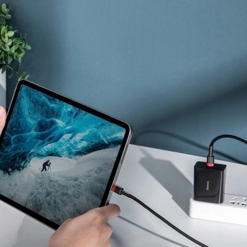 КАБЕЛЬ BASEUS USB-C TYPE-C PD, 100 Вт, БЫСТРАЯ ЗАРЯДКА 3.0