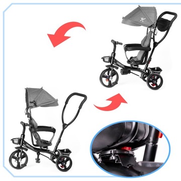 Трехколесный велосипед Trike Fix Lite, серый