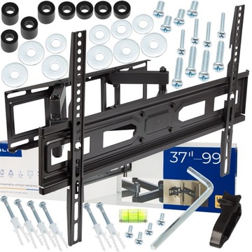СИЛЬНОЕ ВРАЩАЮЩЕЕСЯ КРЕПЛЕНИЕ ДЛЯ ТЕЛЕВИЗОРА ПОДВЕСКА ДЛЯ ТЕЛЕВИЗОРА РЕГУЛИРУЕМЫЙ НАКЛОН 37-99 ДЮЙМОВ
