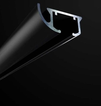 Szyna Karniszowa pojedyncza Zestaw Czarny ZD-250cm