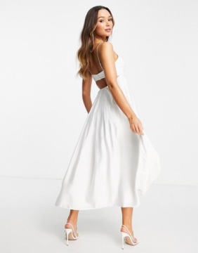 СВАДЕБНОЕ ПЛАТЬЕ МИДИ С АТЛАСНЫМИ ПЛАТЬЯМИ Asos Edition XXJ sid M