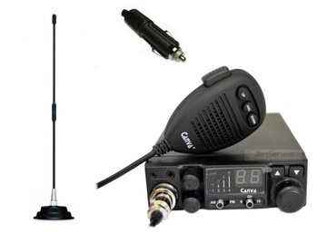 РАДИО CB CANVA 520 AM/FM + CB АНТЕННА ФЛОРИДА + РАЗЪЕМ