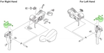 Накладка рычага Shimano 105 ST-5700 правая