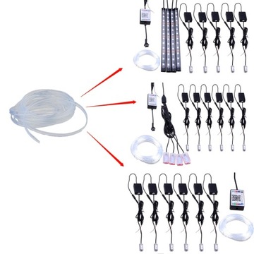6М ВОЛОКОННО-ОПТИЧЕСКИЙ ОШЕЙНИК СО СВЕТОДИОДНОЙ ПРОВОДОЙ RGB