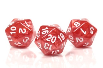 НАБОР ИЗ 5 КУБИКОВ ДЛЯ РПГ D20 ИЗ АДА, ДВАДЦАТЬСТОРОННИЕ КУБИКИ