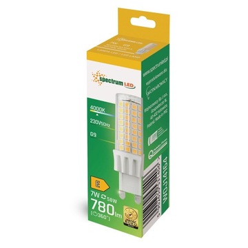 Żarówka LED G9 230V 7W NW SMD barwa neutralna