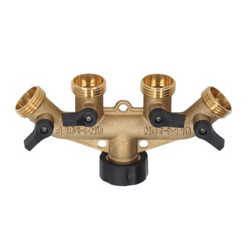 4-ходовой распределитель воды, латунный шаровой кран