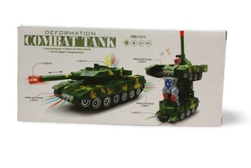 РОБОТ ТАНК 2В1 ЛАЗЕРЫ СВЕТ ЗВУКИ E1163 EMAJ