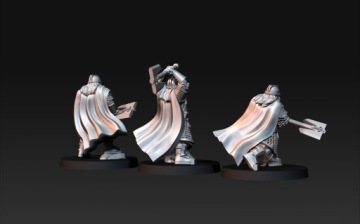 Калакские гномы — Королевская стража, 3 позы