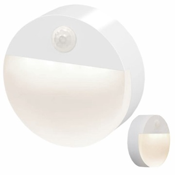 BEZPRZEWODOWA LAMPKA NOCNA SCHODOWA LED CZUJNIK RUCHU ZMIERZCHU NA BATERIE