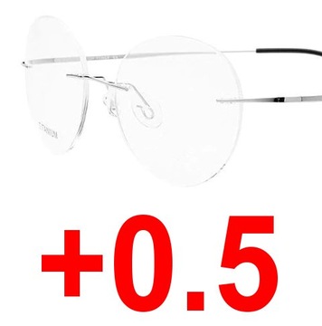 OKULARY KOREKCYJNE bezramkowe LENONKI +0.5