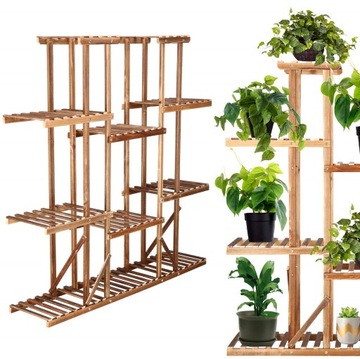 Большой деревянная цветочная крышка стой