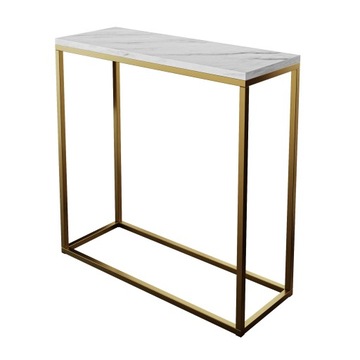 Konsola MODERN LEVANTO II 80 cm złoty mat marmur