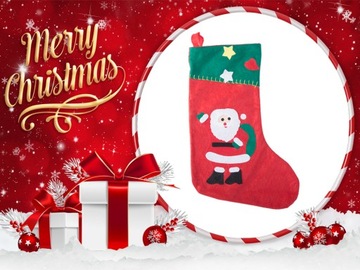 РОЖДЕСТВЕНСКИЙ НОСОК ДЛЯ ПОДАРКОВ СВЯТЫХ САНТА СУМКА