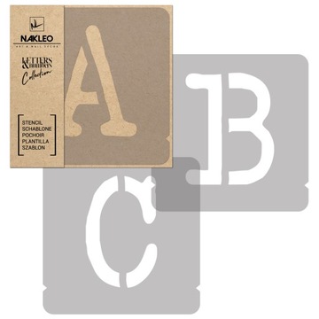 Szablon WIELORAZOWY // zestaw LITER i CYFR / 14 cm